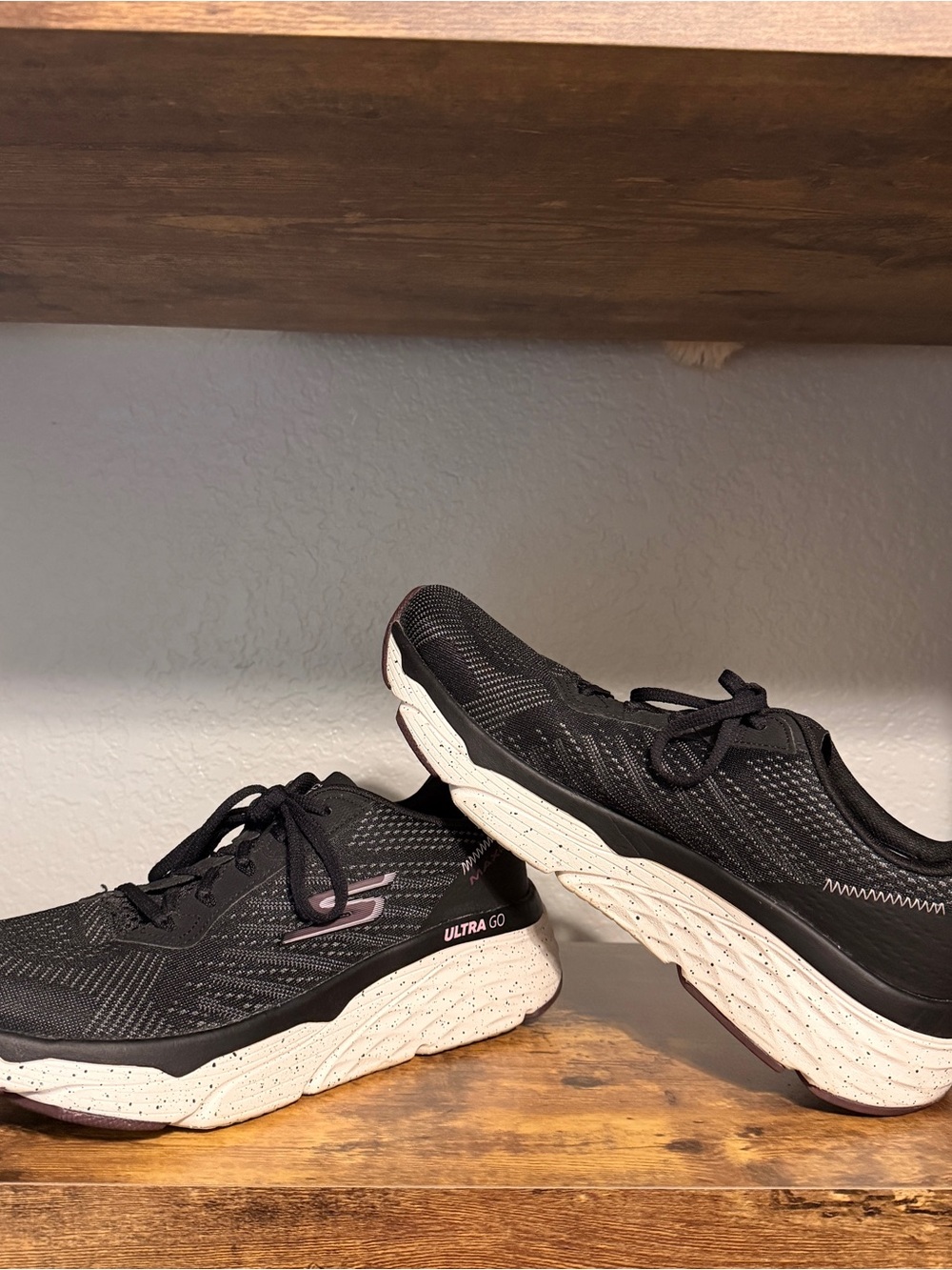 Women’s Black and Purple Running Sketchers
